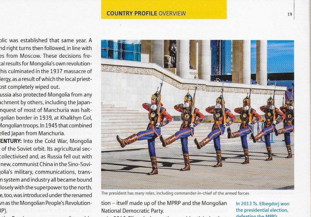 " The Report - Mongolia 2014" (Oxford Business Group). Exemple de publications en pages intérieures. © OBG